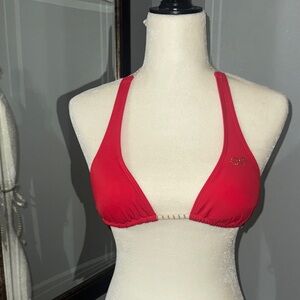 Guess Red Bikini Top with Gold Accent